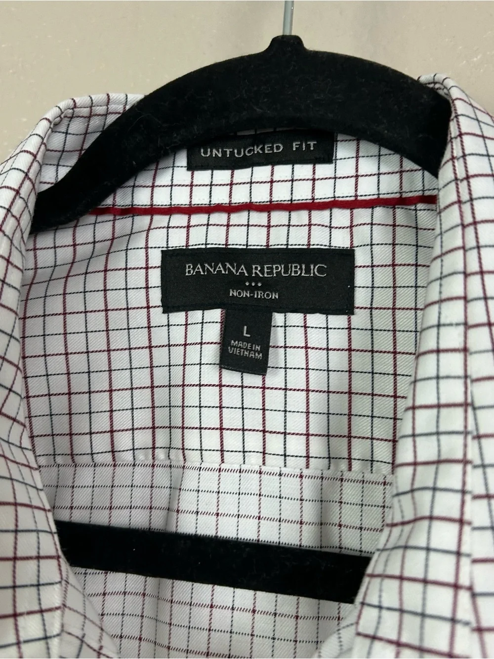 Choose 5 for $30 Banana Republic White and Black Grid Dress Shirt